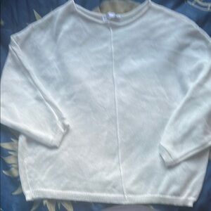 Zara Cream Crew Neck Sweater